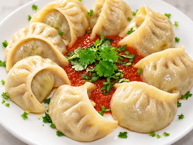Chicken Momo (8 Pcs).