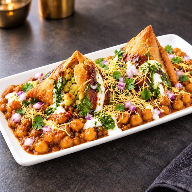 Samosa Chaat.